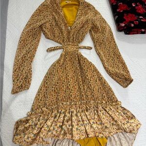 Elegant Multicolor Knit Dress